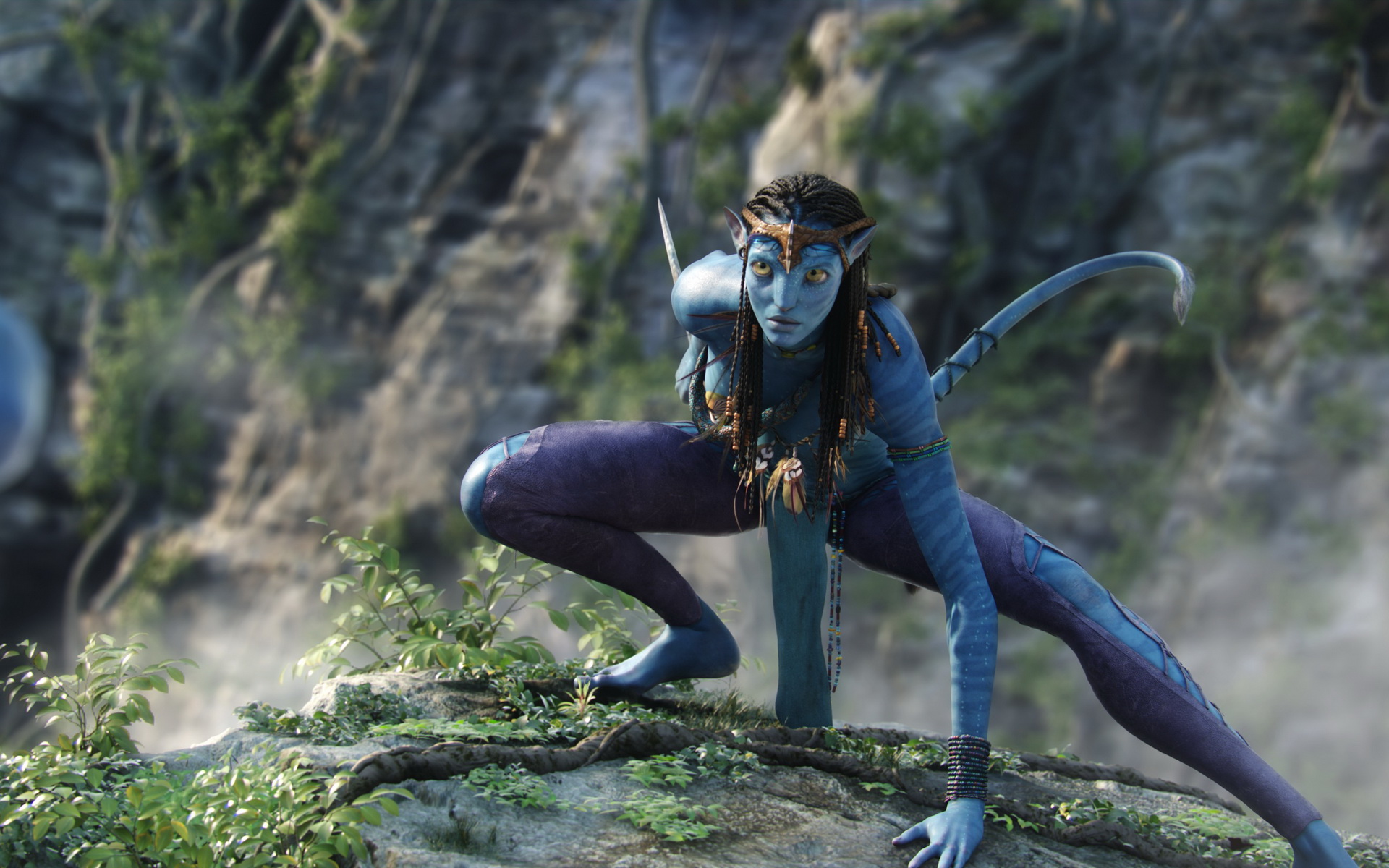 Di balik mahkluk biru ini ada Zoe Saldana yang memerankannya