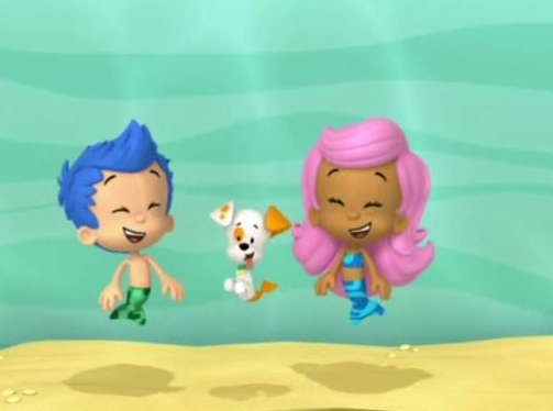 Image - Molly and gil laughing.png - Bubble Guppies Wiki