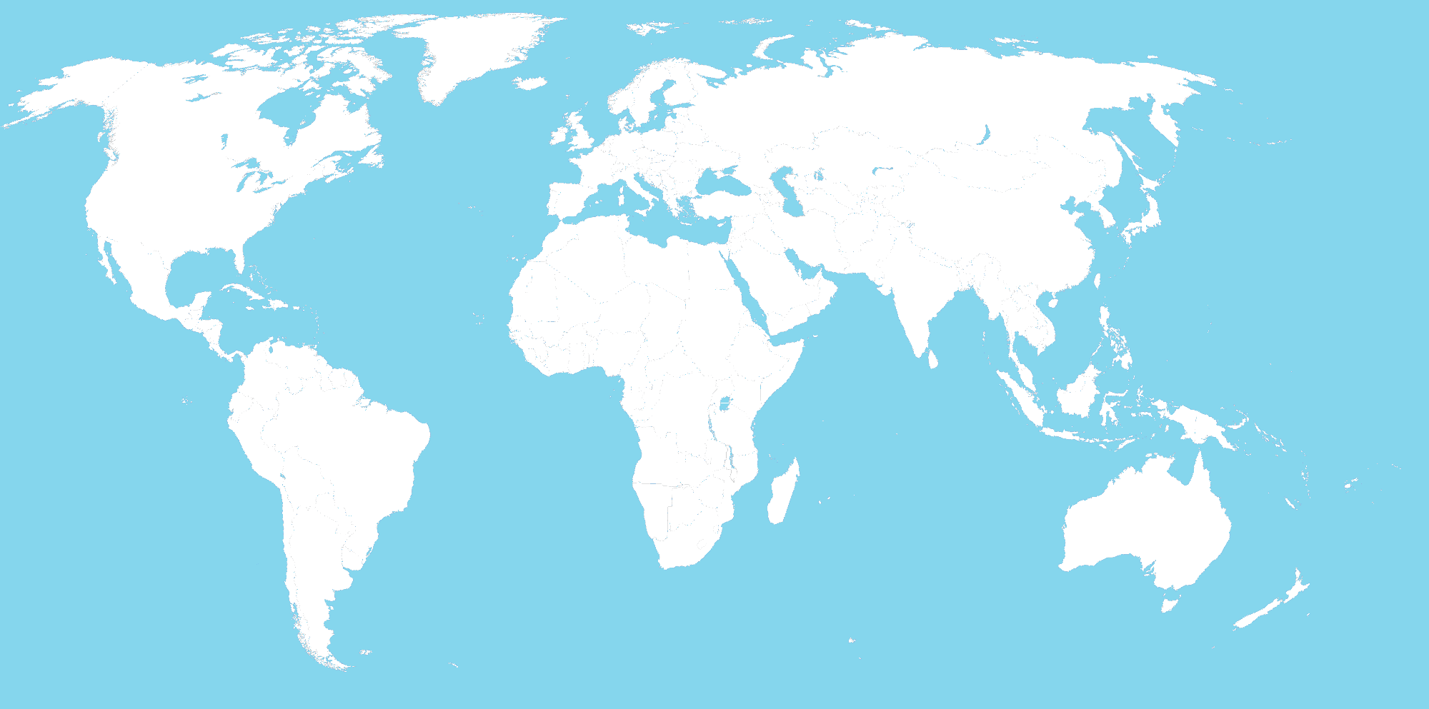 Blank World Map Google Images - London Top Attractions Map