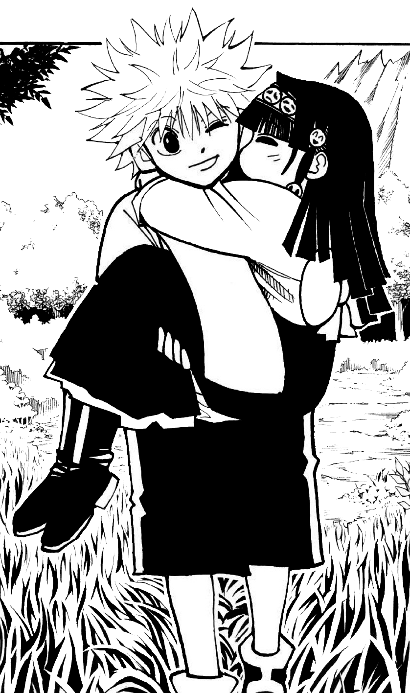 Image - Chap 324 - alluka kisses <b>killua</b>.png - Hunterpedia - Wikia.