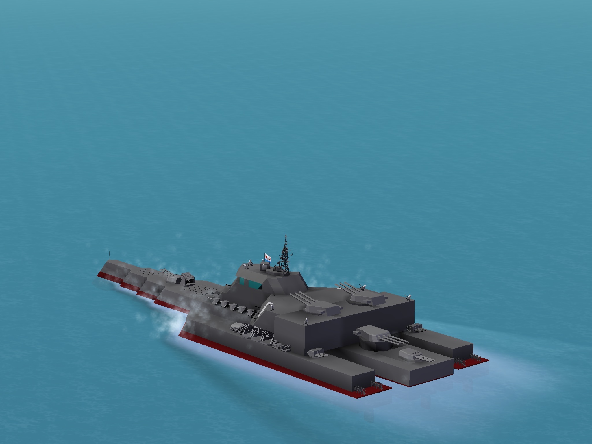 Image - Stealth Trimaran Battlecruise.jpg - Battleship Craft Wiki