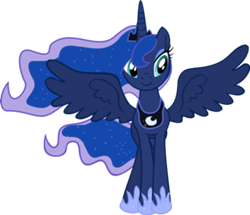 Image - FANMADE Princess Luna smile.png - My Little Pony Friendship is ...