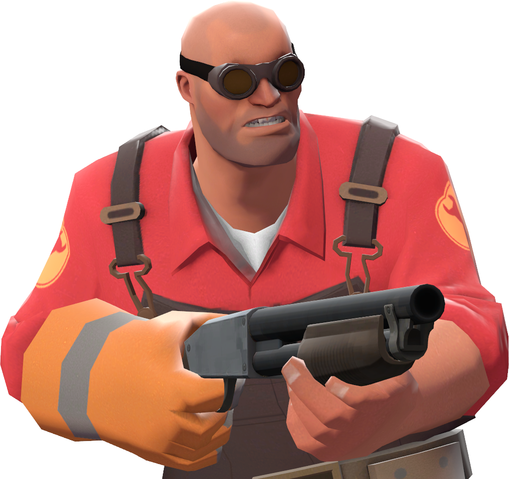 Image engineer with the texas slim s dome shine tf2 png team