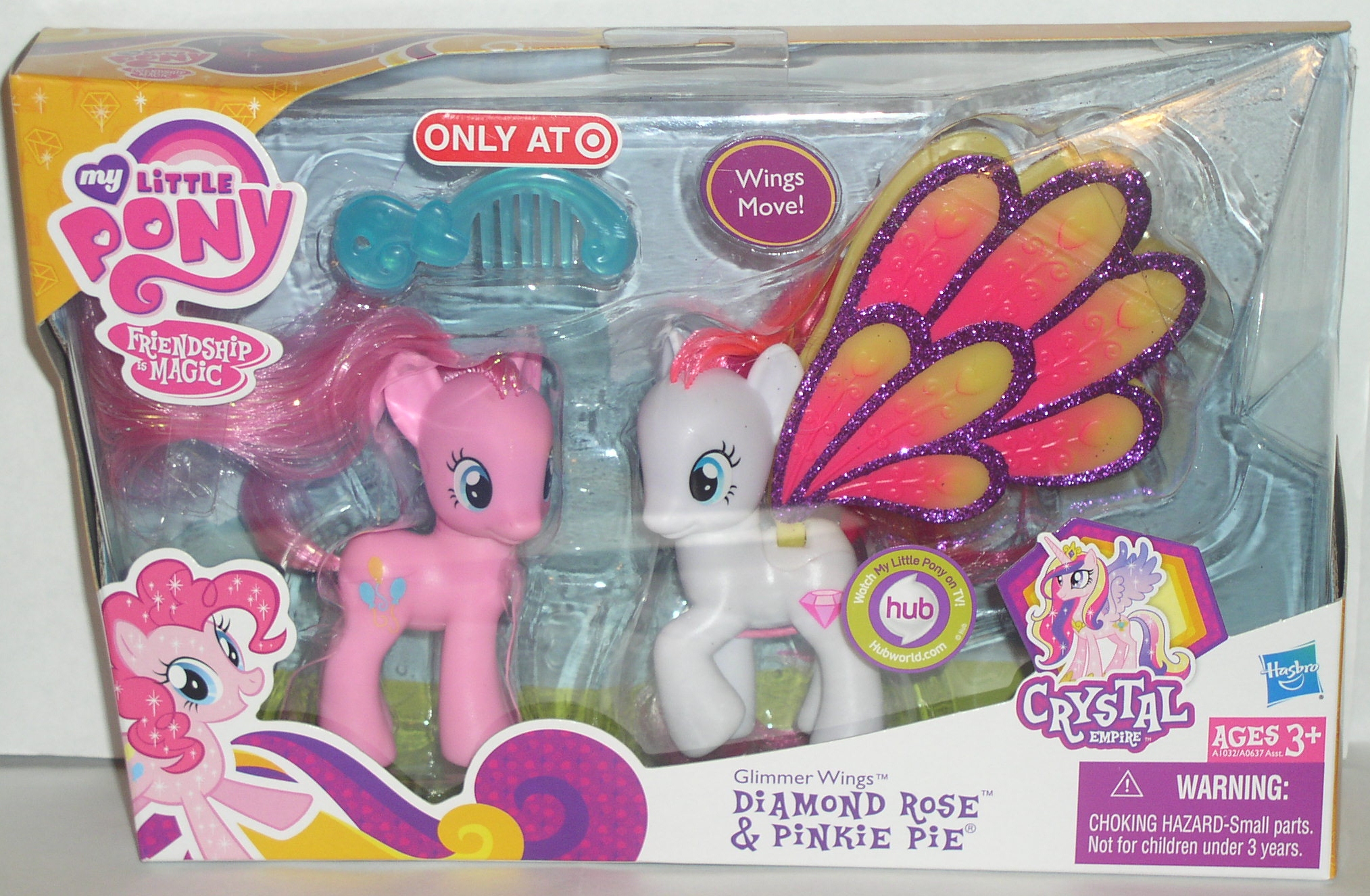 Image - Glimmer Wings Diamond Rose and Pinkie Pie MIB.jpg - My Little ...