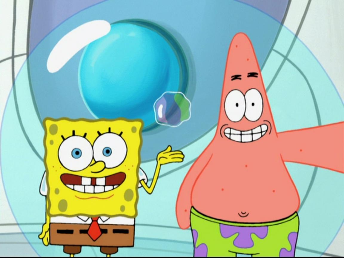 Spongebob, Patrick, %26 The Oldest Living Bubble