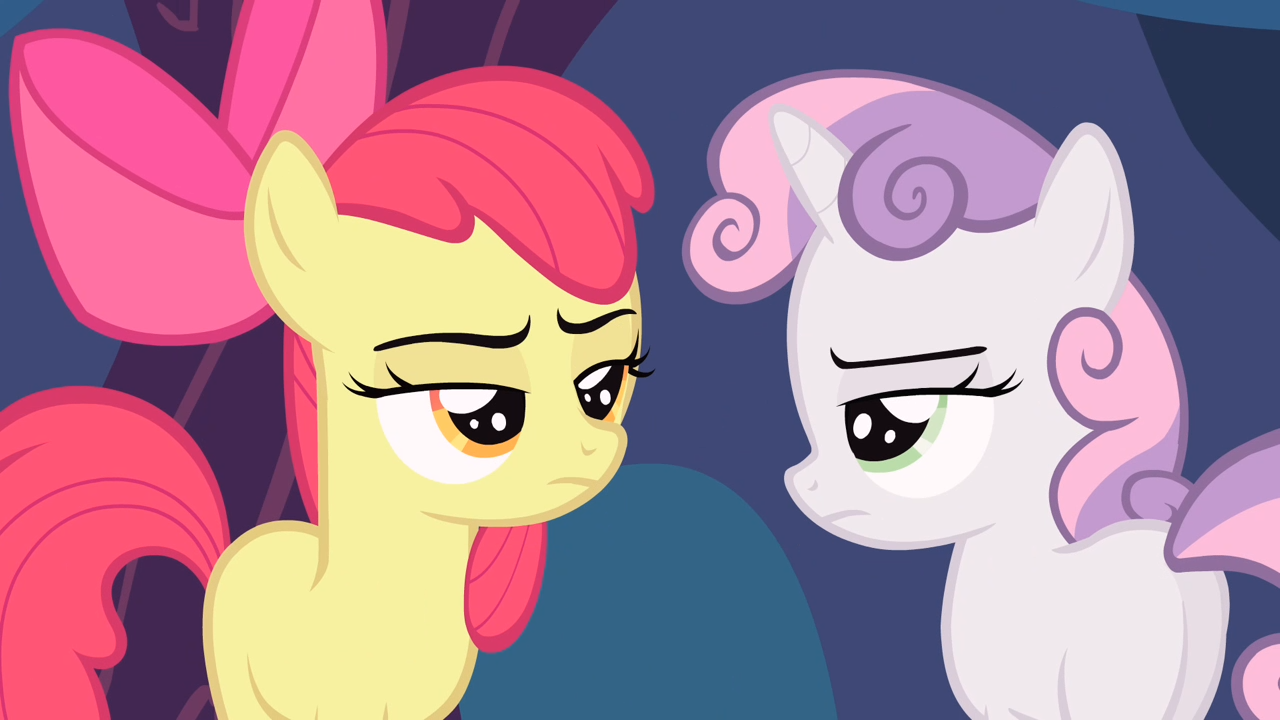 Image - Apple Bloom and Sweetie Belle annoyed S4E05.png - My Little ...