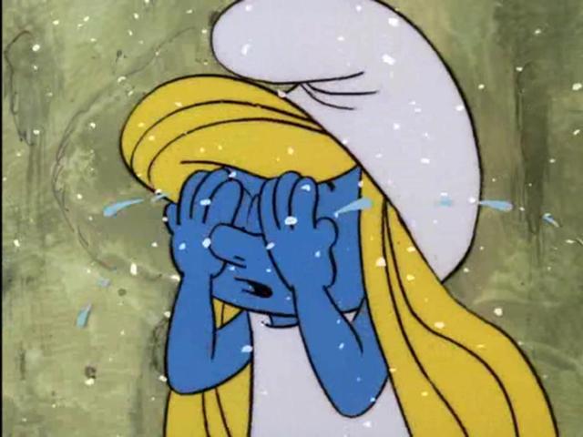 Image - Smurfette crying.jpg - Smurfs Fanon Wiki