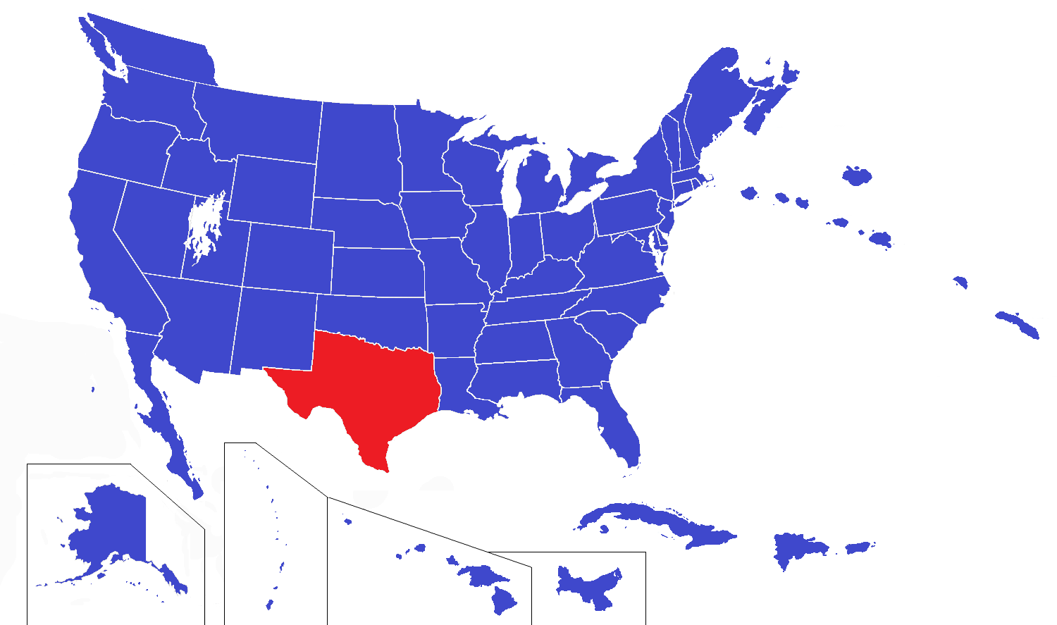 location of texas in the united states