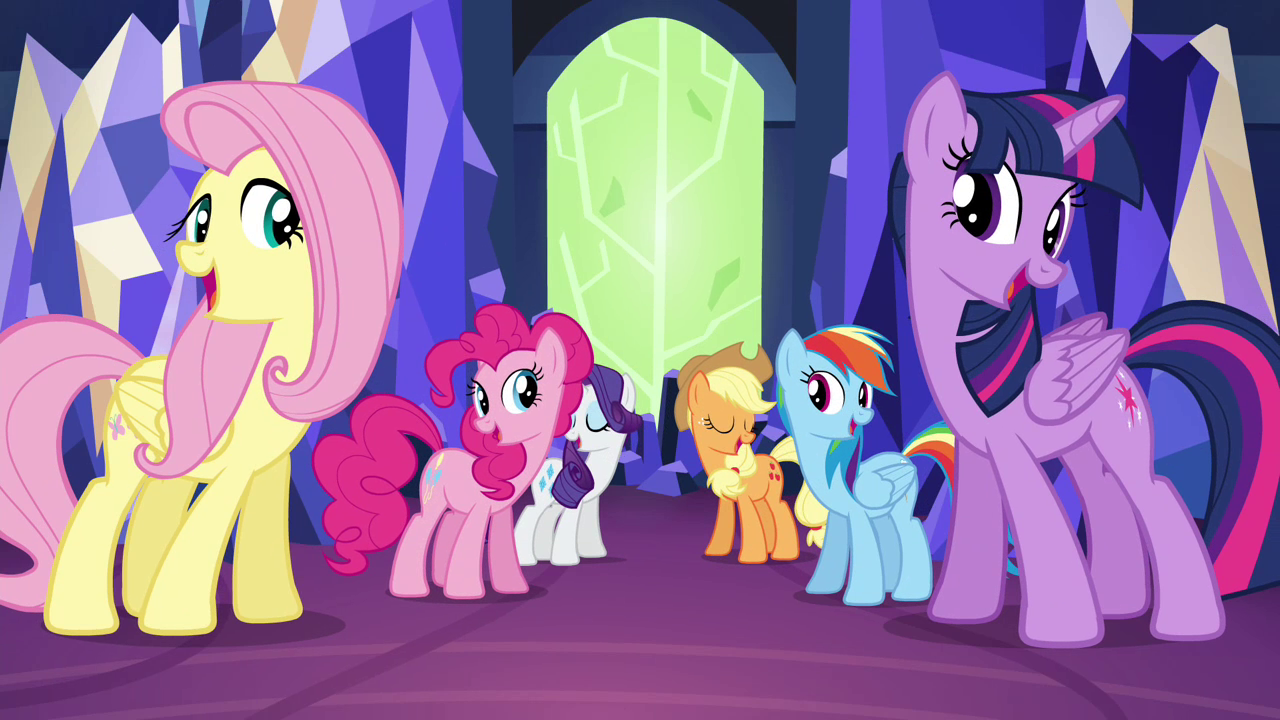 Image - Mane 6 singing together S4E26.png - My Little Pony Friendship ...