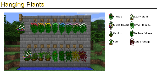 Hanging Plants - Life In The Woods (Minecraft Modpack) Unofficial Wiki