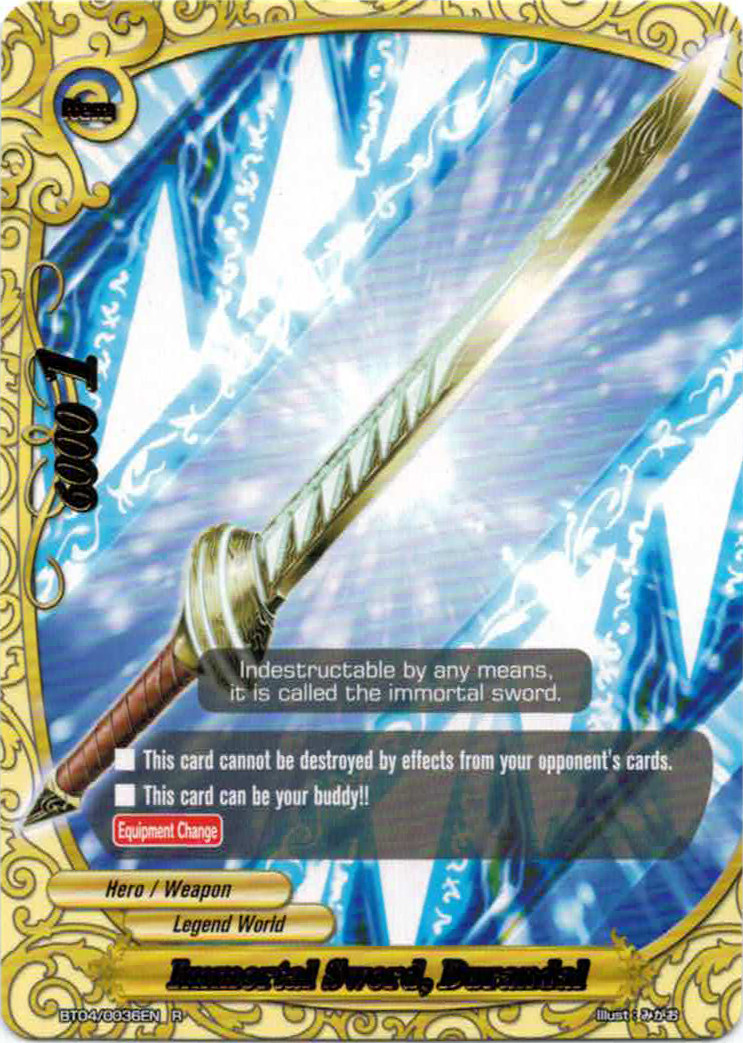 Immortal Sword, Durandal - Future Card Buddyfight Wiki